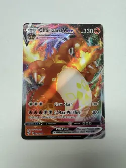 Pokemon Gigantamax Charizard VMAX Darkness Ablaze Holo Card 020/189SWSH03 - Image 3