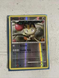 Meowth 114/147 Reverse Holo Pokemon Card - Diamond & Pearl Supreme Victors - Image 1