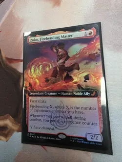 MTG Zuko, Firebending Master (Extended Art) Foil [M 0200] - NM - Avatar. - Image 1