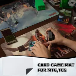 4 Pcs Card Game Mats 14 x 24 Inch Playmat Sublimation Blanks Playmat Smooth Card - Image 3
