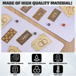 4 Pcs Card Game Mats 14 x 24 Inch Playmat Sublimation Blanks Playmat Smooth Card - Image 4