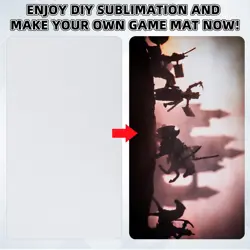 4 Pcs Card Game Mats 14 x 24 Inch Playmat Sublimation Blanks Playmat Smooth Card - Image 5