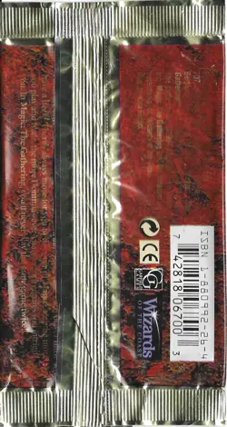 MTG: 4TH EDITION empty Spirit Link Booster Pack wrapper; edge tears, 1995 - Image 2