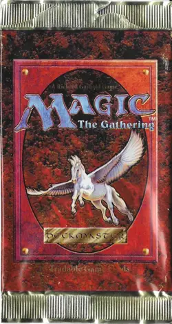 MTG: 4TH EDITION empty Mesa Pegasus Booster Pack wrapper; edge tears, 1995 - Image 1