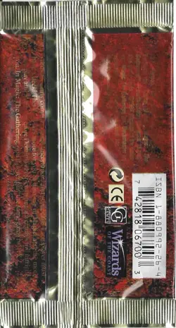 MTG: 4TH EDITION empty Mesa Pegasus Booster Pack wrapper; edge tears, 1995 - Image 2