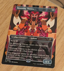 MTG Roaming Throne Lost Caverns of Ixalan Borderless NM - Image 1
