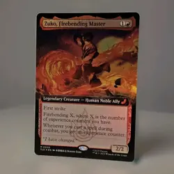 Zuko, Firebending Master - FOIL EXTENDED ART #200- Avatar: Eternal - NM MTG - Image 2