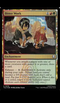 Bitter Work Foil 210 Avatar The Last Airbender Magic the Gathering 000052 - Image 2