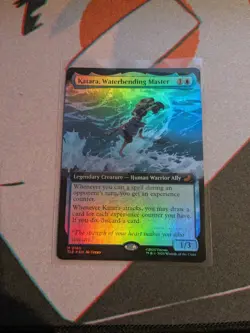 MTG Katara Waterbending Master 0180 Foil Extended Art Avatar The Last Air Bender - Image 1