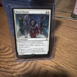 MTG Norn's Decree (ONC) Commander: Phyrexia: All Will Be One Regular Rare 09/028 - Image 1