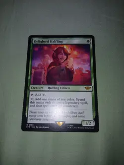 MTG Delighted Halfling (158) | NM | Lord of the Rings {LTR} - Image 2
