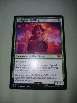 MTG Delighted Halfling (158) | NM | Lord of the Rings {LTR} - Image 5