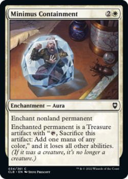 Minimus Containment - Foil Light Play, English Magic the Gathering MTG Commander - Image 1