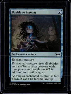 Unable To Scream - 78 - Foil - DSK - NM - MTG Magic the Gathering - Image 1
