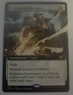 Swift Reconfiguration Extended Art NM Kamigawa Commander MTG Magic the Gathering - Image 1
