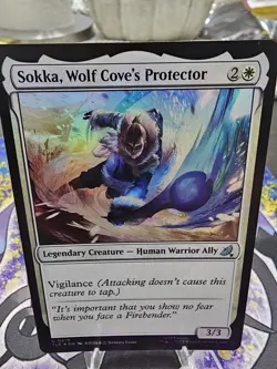 ~ Sokka, Wolf Cove's Protector ~ NM Foil ~ MTG: Avatar ~ MTG ~ - Image 1