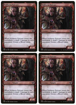 MTG - 4 x Showcase Voldaren Epicure - Common Vampire - Crimson Vow (VOW) - M/NM - Image 1
