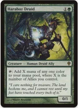 1 x Harabaz Druid - Worldwake - LP - MTG - Image 1