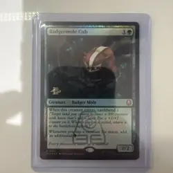 Badgermole Cub - Prerelease Promo Foil - MTG ATLA (0167) - Image 1