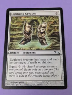 MTG Magic the Gathering: Mirrodin: Lightning Greaves #199/306 Uncommon - NM - Image 1