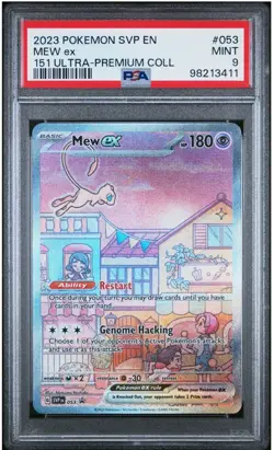 MEW EX #053 BLACK STAR PROMO 151 ULTRA PREMIUM COLLEC 2023 POKEMON SVP EN PSA 9 - Image 1