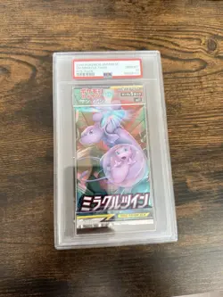 2019 Pokemon Japanese Miracle Twin Foil / Booster Pack PSA 10 - Image 1