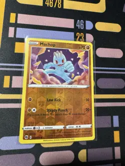 Machop Reverse Holo - 024/073 - Champion's Path Pokemon 2020 - Image 1