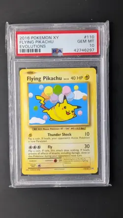 Flying Pikachu - Secret - 110/108 - XY Evolutions - Pokemon - PSA 10 - Image 1