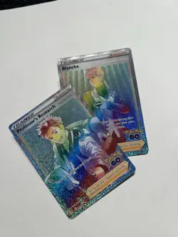 Blanche Full Art Secret Rare Trainer Professors Research #082 Bundle Pokemon GO - Image 1