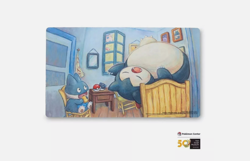 Pokemon Center X Van Gogh Museum Munchlax & Snorlax Inspired Bedroom Playmat - Image 1