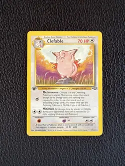 Clefable 17/64 1st Edition Jungle Regular Rare Pokemon TCG - Image 1