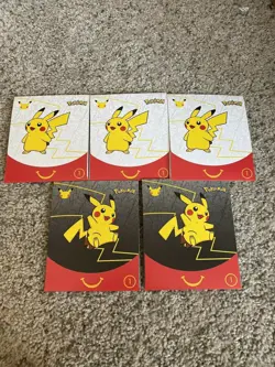 New! SEALED Pokemon Booster Promo McDonalds 2021 Set 5 Packs Lot! 1 Holo Per - Image 1