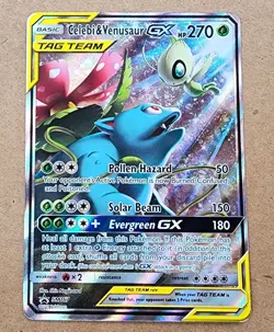 Celebi & Venusaur GX - Pokemon 2019 Promo #SM167 NM - Image 1