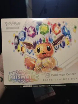 Prismatic Evolutions ETB Pokemon Center Elite Trainer Box Perfect Condition - Image 1