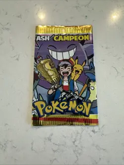1 SEALED PACK ENVELOPE / 5 Stickers POKEMON ASH 🔥🔥CHAMPION 2023 PERU Pikachu - Image 1