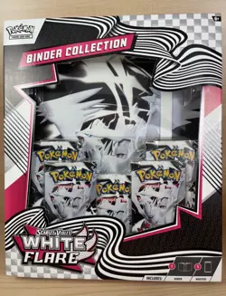 Pokemon TCG: Scarlet & Violet - WHITE FLARE Binder Collection NEW FACTORY SEALED - Image 1
