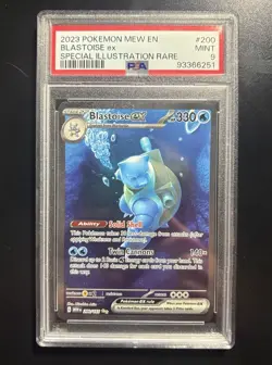 2023 Blastoise EX Scarlet & Violet 151 Pokemon SIR TCG PSA 9 - Image 1