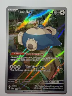 SNORLAX 2023 POKEMON S&V 151 ETB BLACK STAR PROMO HOLO FA G #051 Q5686 - Image 1