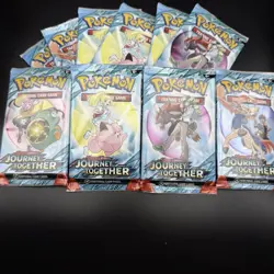 Journey Together x10 Packs - Pokemon Full Art Set Sealed x10 Booster Pack Lot - Image 1