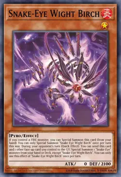 Snake-Eye Birch x3 PLAYSET Yu-Gi-Oh! AGOV-EN009 1st Super Rare - Image 1