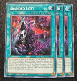 Branded Lost x3 Yu-Gi-Oh! SDAZ-EN020 1st Common PLAYSET - Image 1
