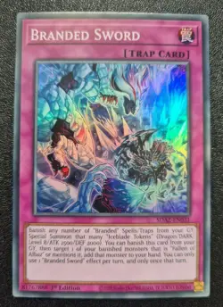 Branded Sword Yu-Gi-Oh! SDAZ-EN031 1st Super Rare - Image 1