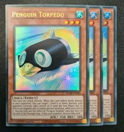 Penguin Torpedo x3 Yu-Gi-Oh! BLAR-EN004 1st Ultra Rare PLAYSET - Image 1