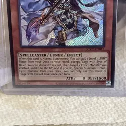 Sage with Eyes of Blue LCKC-EN015 Secret Rare Holo Foil Yugioh Mint! - Image 3