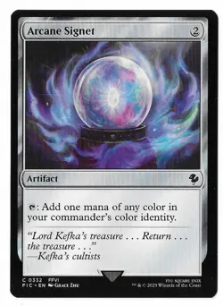 MTG Arcane Signet Final Fantasy Commander (FIC) Common Magic Card #0332 Unplayed - Image 1