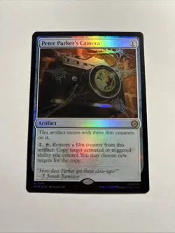 Peter Parker's Camera - Marvel's Spider-Man Foil MTG Plus Bonus Card!!! - Image 1