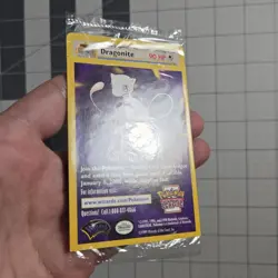 1x Sealed DRAGONITE # 5 Black Star Promo WB Movie WOTC Pokemon Card (Mew Filler) - Image 2