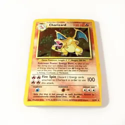 Pokemon TCG Charizard Base Set Holo Unlimited Rare Card 4/102 NM - Image 2