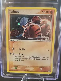 CGC 10 Swinub EX Team Rocket Returns 79/109 Reverse Holo Stamped Pokemon Card - Image 4