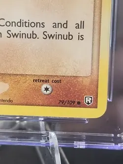 CGC 10 Swinub EX Team Rocket Returns 79/109 Reverse Holo Stamped Pokemon Card - Image 5